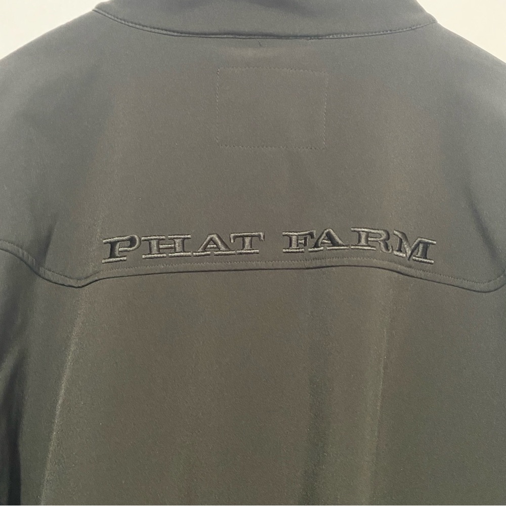 Phat Farm Classics 3X Black Softshell Jacket Full Zip Golf Big & Tall Mens - Picture 6 of 10